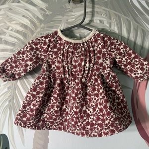 Carters- Burgundy Floral Dress. (Size 3 month)